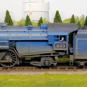 O gauge steam class 833 pacific steam light