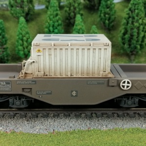 OO gauge rolling stock class Nuclear flask wagon heavy