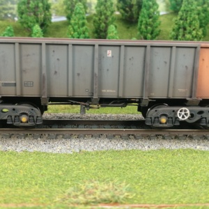 OO gauge rolling stock class PTA heavy weathering