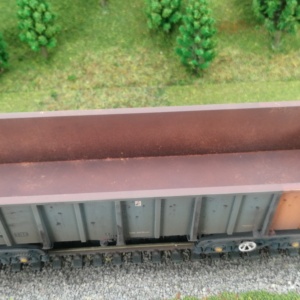OO gauge rolling stock class PTA heavy weathering 5